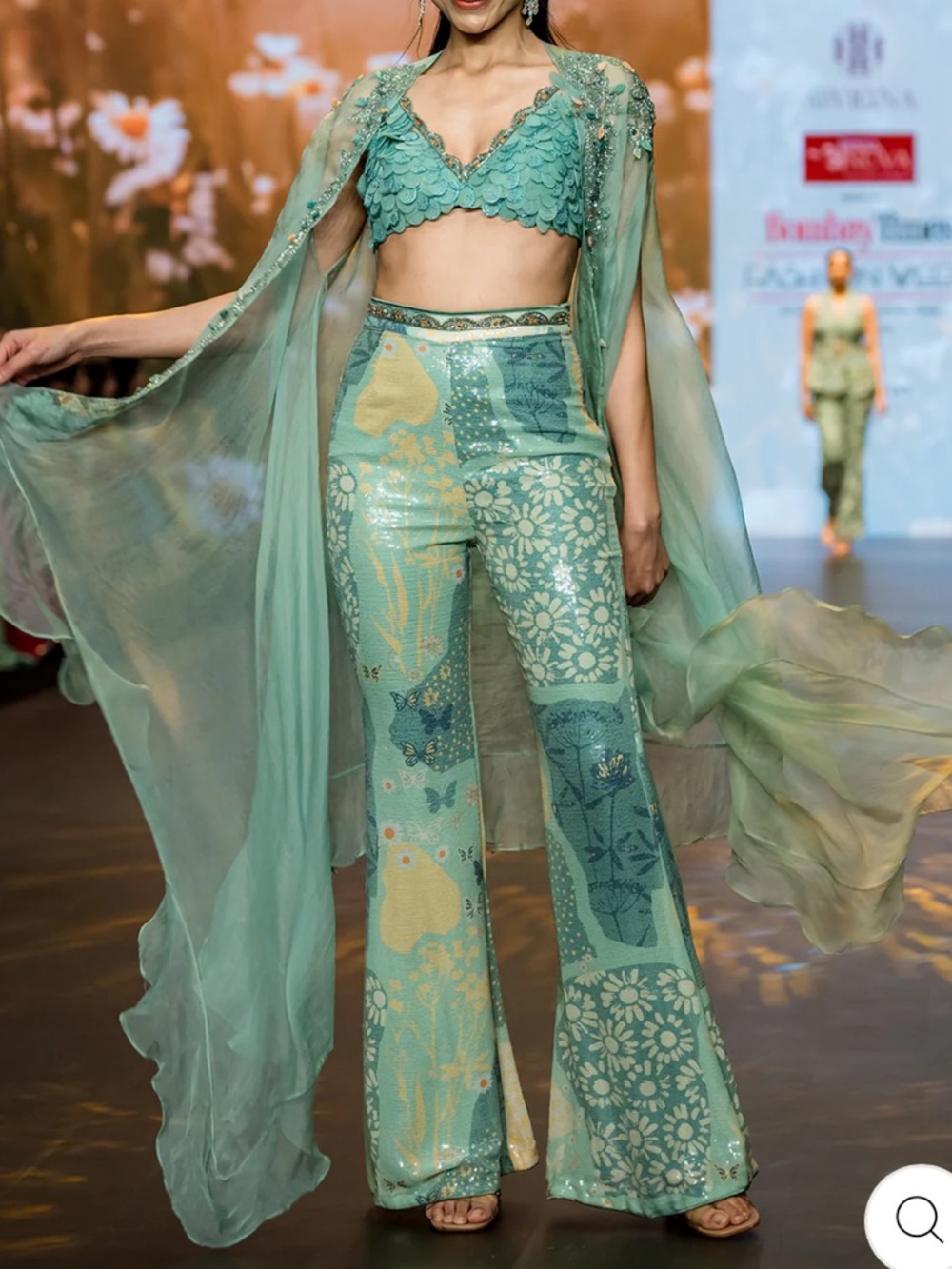 Indian anarkali three piece pants set